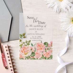 Blush Pink Botanische Hochzeit Speichern Sie das D Pergament Einladungen