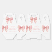 Blush Pink Bow Baby Dusche Geschenkschachtel (Ungeklappt)