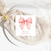 Blush Pink Bow Baby Dusche Serviette
