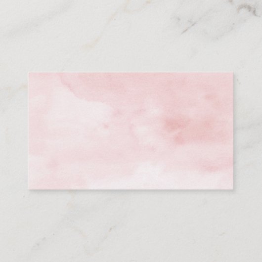 Blush Pink Bow Babydusche Windelwanne Windelwanne Begleitkarte (Rückseite)