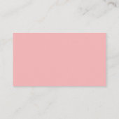 Blush Pink Bow Book for Baby Enclosure Card Begleitkarte (Rückseite)