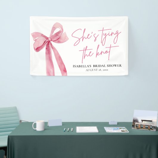 Blush Pink Bow Sie bindet das Brautparty des Knote Banner (Messeveranstaltung)