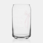 Blush Pink Bow Sie bindet das Brautparty des Knote Dosenglas (Rückseite)