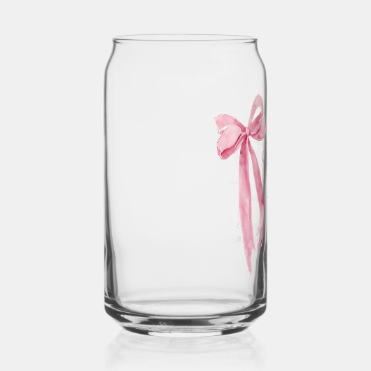 Blush Pink Bow Sie bindet das Brautparty des Knote Dosenglas (Rechts)