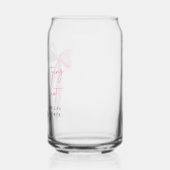 Blush Pink Bow Sie bindet das Brautparty des Knote Dosenglas (Links)