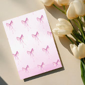 Blush Pink Bow Sie bindet das Brautparty des Knote Einladung