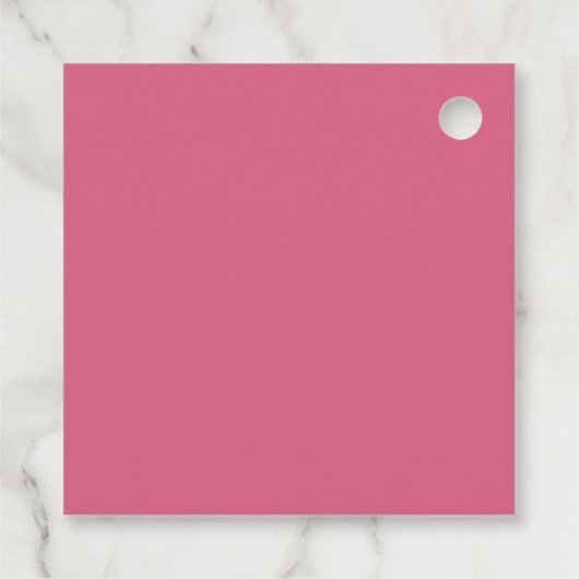 Blush Pink Bow Sie bindet das Brautparty des Knote Geschenkanhänger (Rückseite)