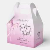Blush Pink Bow Sie bindet das Brautparty des Knote Geschenkschachtel (Vorderseite)