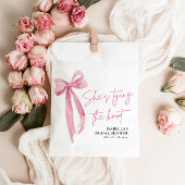 Blush Pink Bow Sie bindet das Brautparty des Knote Geschenktütchen
