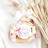 Blush Pink Bow Sie bindet das Brautparty des Knote Runder Aufkleber