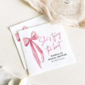 Blush Pink Bow Sie bindet das Brautparty des Knote Serviette