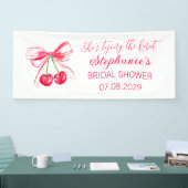 Blush Pink Bow Sie bindet das Knoten-Brautparty Banner (Messe)