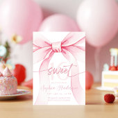 Blush Pink Bow Sweet 16 Invitation Einladung