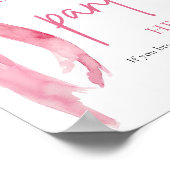 Blush Pink Bow Werfen Sie Ihre Panties hier Spielz Poster (Ecke)