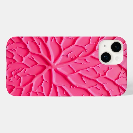 Blush Pink Branch Texture iPhone Case for Women (Rückseite (Horizontal))