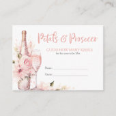 Blush Pink Brautparty Datum Spiel Begleitkarte (Vorderseite)