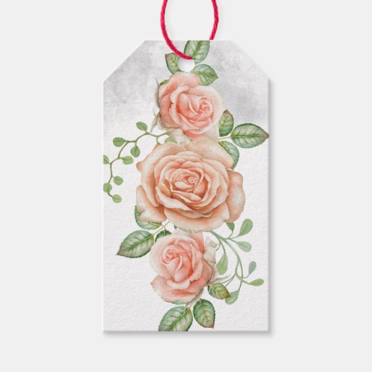 Blush Pink Brautparty Gift Tags Geschenkanhänger (Vorderseite)