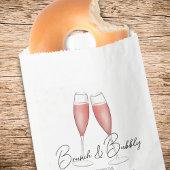 Blush Pink Brautparty Klassischer Brunch und Bubbl Geschenktütchen