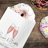 Blush Pink Brautparty Klassischer Brunch und Bubbl Geschenktütchen