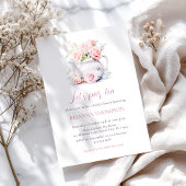 Blush Pink Brautparty Tee Party Einladung