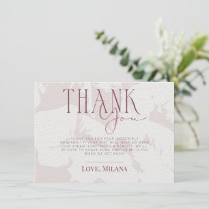 Blush Pink Brautparty Vielen Dank Einladung