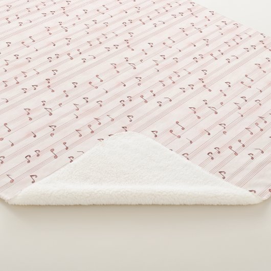 Blush Pink Brown Music Notes   Sherpadecke (3/4)