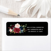 Blush Pink Burgund Bläserner Elegante Hübsche Hoch (Insitu)