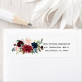 Blush Pink Burgund Bläserner Elegante Hübsche Hoch (Insitu)