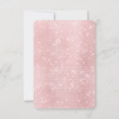 Blush Pink & Burgund Sparkle Brautparty Einladung (Rückseite)