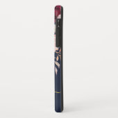 Blush Pink Burgundy Gold Floral iPhone Case (Hinten/Links)