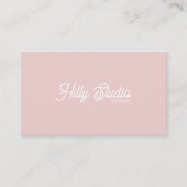 Blush Pink Business Card Vorlage, bearbeitbarer Au Visitenkarte (Vorderseite)