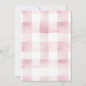 Blush Pink Café Paris Bow Eiffel Brautparty Einladung (Rückseite)