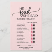 Blush Pink Calligraphy Wedding Word Search Game (Vorderseite)
