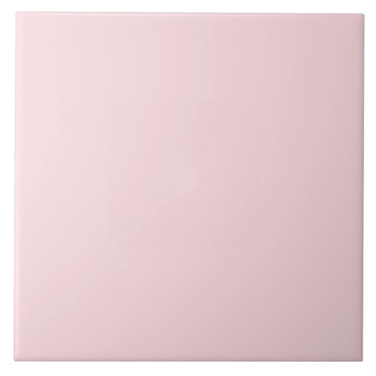 Blush Pink Ceramic Tile. Fliese (Vorderseite)