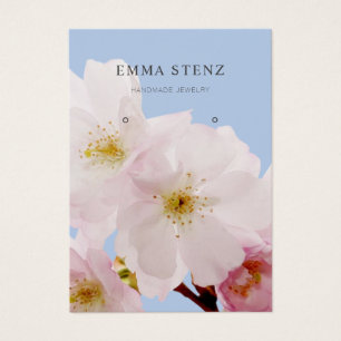 Blush Pink Cheroms Earring Display Card