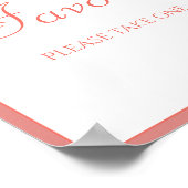 Blush Pink Cherry Blossom Favoriten Zeichen Poster (Ecke)