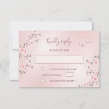 Blush Pink Cherry Blossom Hochzeit