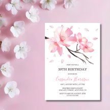 Blush Pink Cherry Blossom Sakura Geburtstag