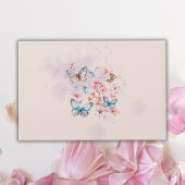 Blush Pink Cherry Blossom Schmetterlinge Name Gästebuch