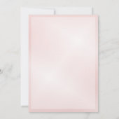 Blush Pink Cherry Blossom Wedding Einladung (Rückseite)