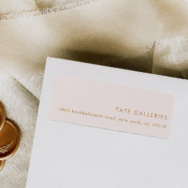 Blush Pink Chic Moderne Minimalistische Rücksendea