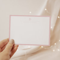Blush Pink Chic Moderne Stationery Classic