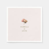 Blush Pink | Chic Rose Wedding  Serviette (Vorderseite)
