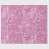 Blush Pink Chinoiserie Dekoupage Geschenkpapier (Flach)