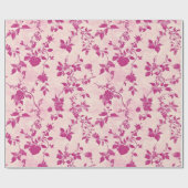 Blush Pink Chinoiserie Dekoupage Geschenkpapier (Flach)
