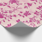 Blush Pink Chinoiserie Dekoupage Geschenkpapier (Ecke)