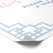 Blush Pink Chinoiserie Ginger Jar Babies sind süß Poster (Ecke)