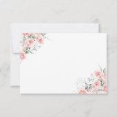 Blush Pink Chinoiserie Ginger Jar Baby Dusche Dankeskarte (Rückseite)