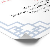 Blush Pink Chinoiserie Ginger Jar Schnuller Hübsch Poster (Ecke)