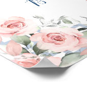 Blush Pink Chinoiserie Ginger Jar Willkommen Poster (Ecke)